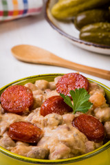 bean stew with sausage