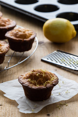 homemade lemon muffin