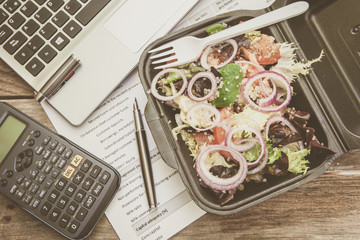Lunch box in office