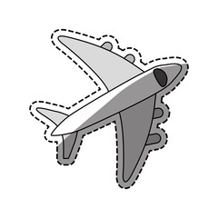 Airplane travel transport icon vector illustration graphic design