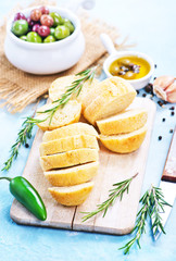 olives and bread
