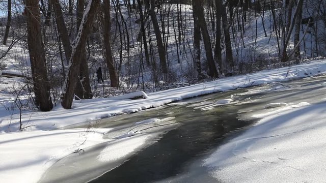 rivi&egrave;re en hiver