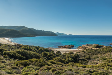 Ostriconi beach in Balagne region of Corsica