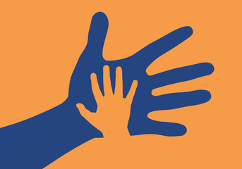 Main - Adulte - Enfant - parent - amour