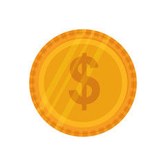 Isolated Coin money icon vector illustration graphic design