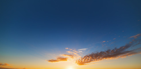 orange clouds at dusk