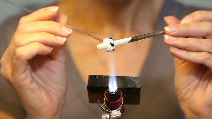 At the jeweller's workshop.