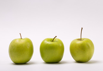 Fresh Green Apple Isolated on White Background