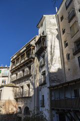 Obraz premium Old and typical houses of the Spanish city of Cuenca, world heri