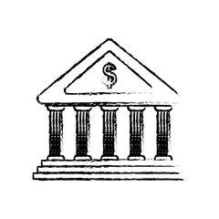 Bank building symbol icon vector illustration graphic design