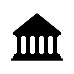 Bank building symbol icon vector illustration graphic design