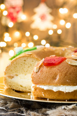Spanish typical epiphany cake 