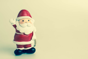 Santa claus with vintage tone.