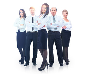 Obraz premium Young attractive business people - the elite business team