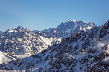 Mountain peak Talgar (5000m), Tian-Shan, Kazakhstan