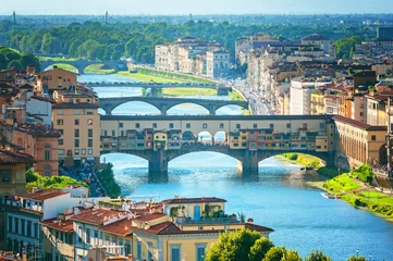Afwasbaar Fotobehang Ponte Vecchio Florence Italy