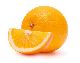 The cut oranges