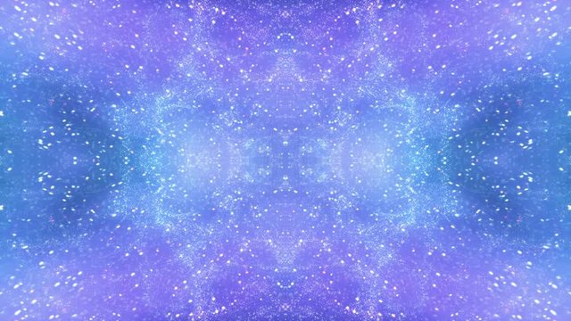 Video Background 2301: Multidimensional space travel star field kaleido (Loop).