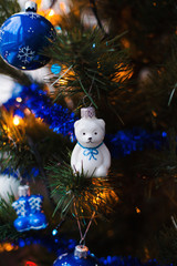 Obraz premium Christmas toy bear