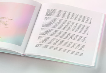 Open Square Book Mockup 2