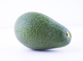 avocado on white background