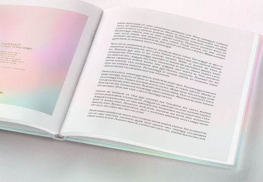 Open Square Book Mockup 2