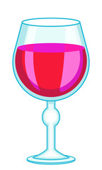 Tall wineglass icon