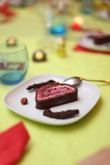 Part de bûche de noel