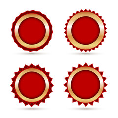 Vintage Red Labels template set.