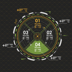 info graphic elements. futuristic user interface HUD