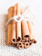 Bunch of cinnamon sticks