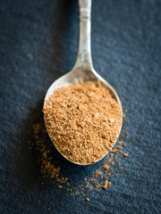 Gingerbread spice on a spoon.