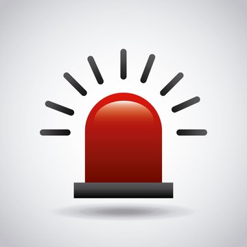 recommend clip art: siren image icon over white background. colorful design. vector illustration