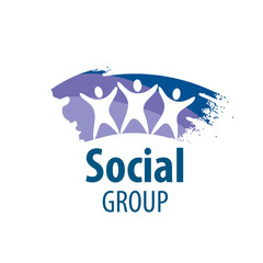 vector logo social group
