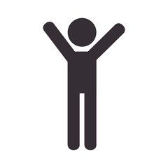 man avatar character silhouette icon vector illustration design