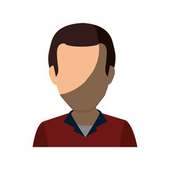 man avatar character isolated icon vector illustration design