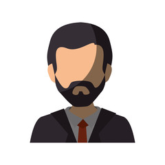 businessman character avatar icon vector illustration design