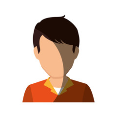 man avatar character isolated icon vector illustration design