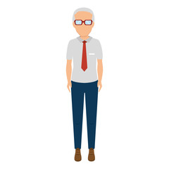 businessman character avatar icon vector illustration design