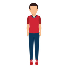 man avatar character isolated icon vector illustration design