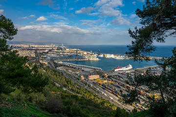 Industrial port of Barcelona