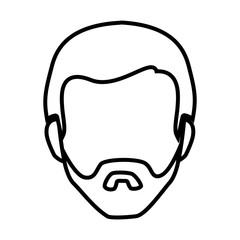 man avatar character isolated icon vector illustration design