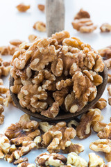 Walnuts Isolated on White