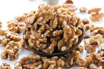 Walnuts Isolated on White