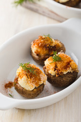 Cheese stuffed mushrooms