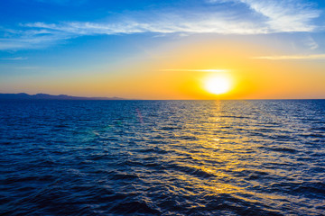 Sunrise over the Strait of Gubal