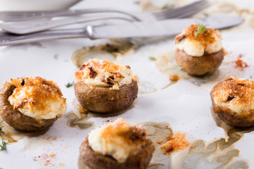 Cheese stuffed mushrooms