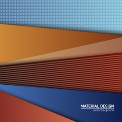 Vector material design background. Abstract creative concept layout template. For web and mobile app, paper art illustration design. style blank, poster, booklet. Motion wallpaper element. Flat ui