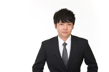 微笑むビジネスマン