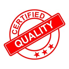Certified quality stamp icon vector